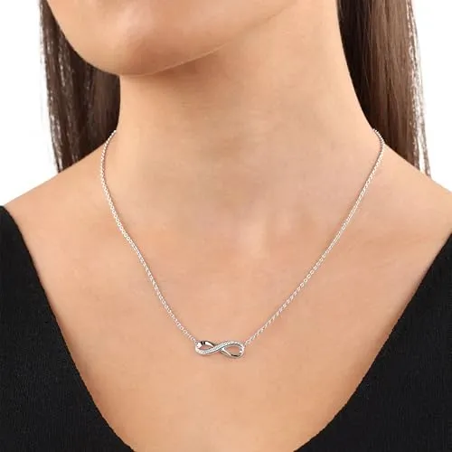 s.Oliver Infini Grand collier femme argent zircone