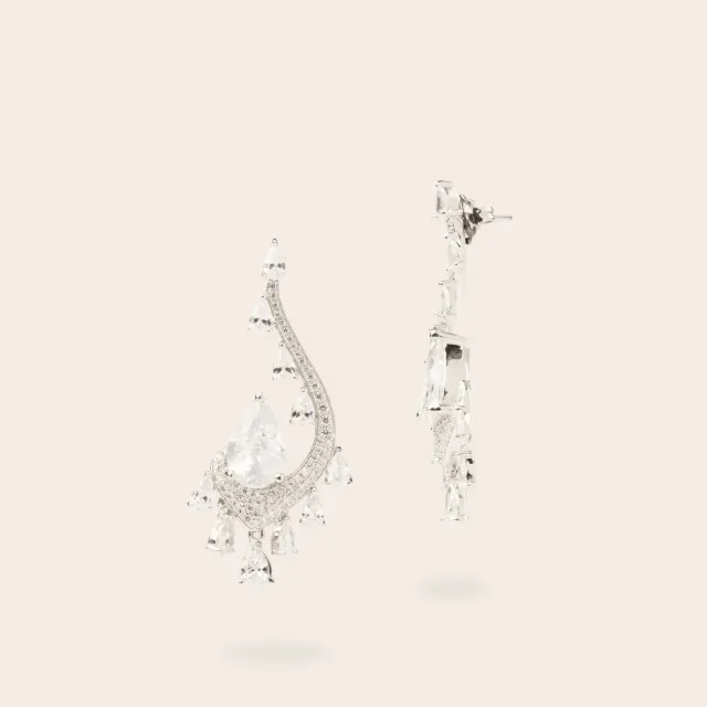 Ultima Edizione Pendente boucles d’oreilles zircones blanches éclat