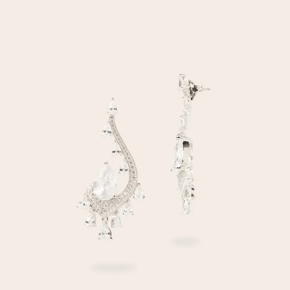 Ultima Edizione Pendente boucles d’oreilles zircones blanches éclat