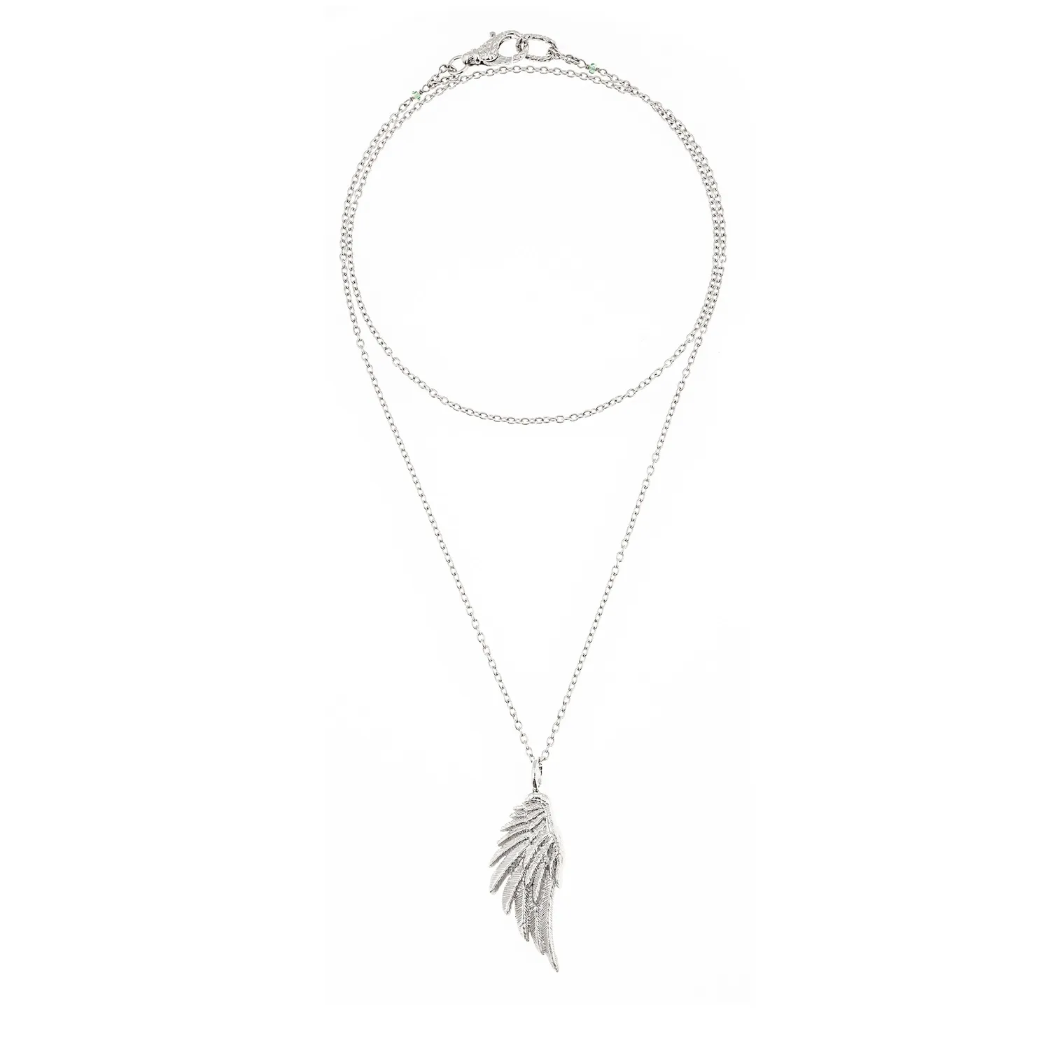 Lorella Tamberi Canal Artemis Be Free Large Wing collier zircons