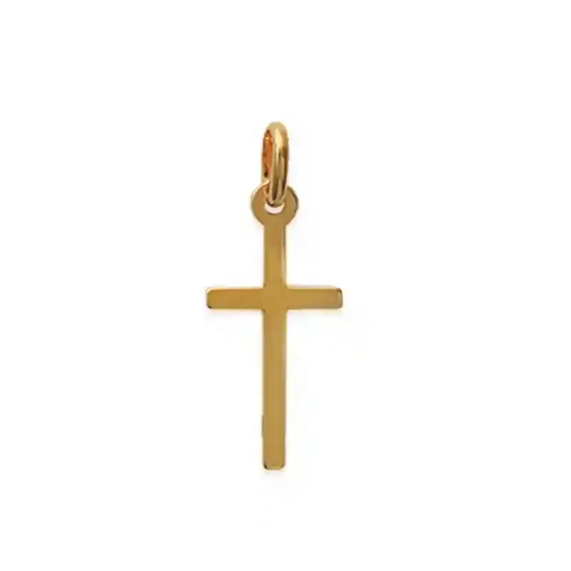 Oriana France pendentif croix plaqué or femme 18 carats