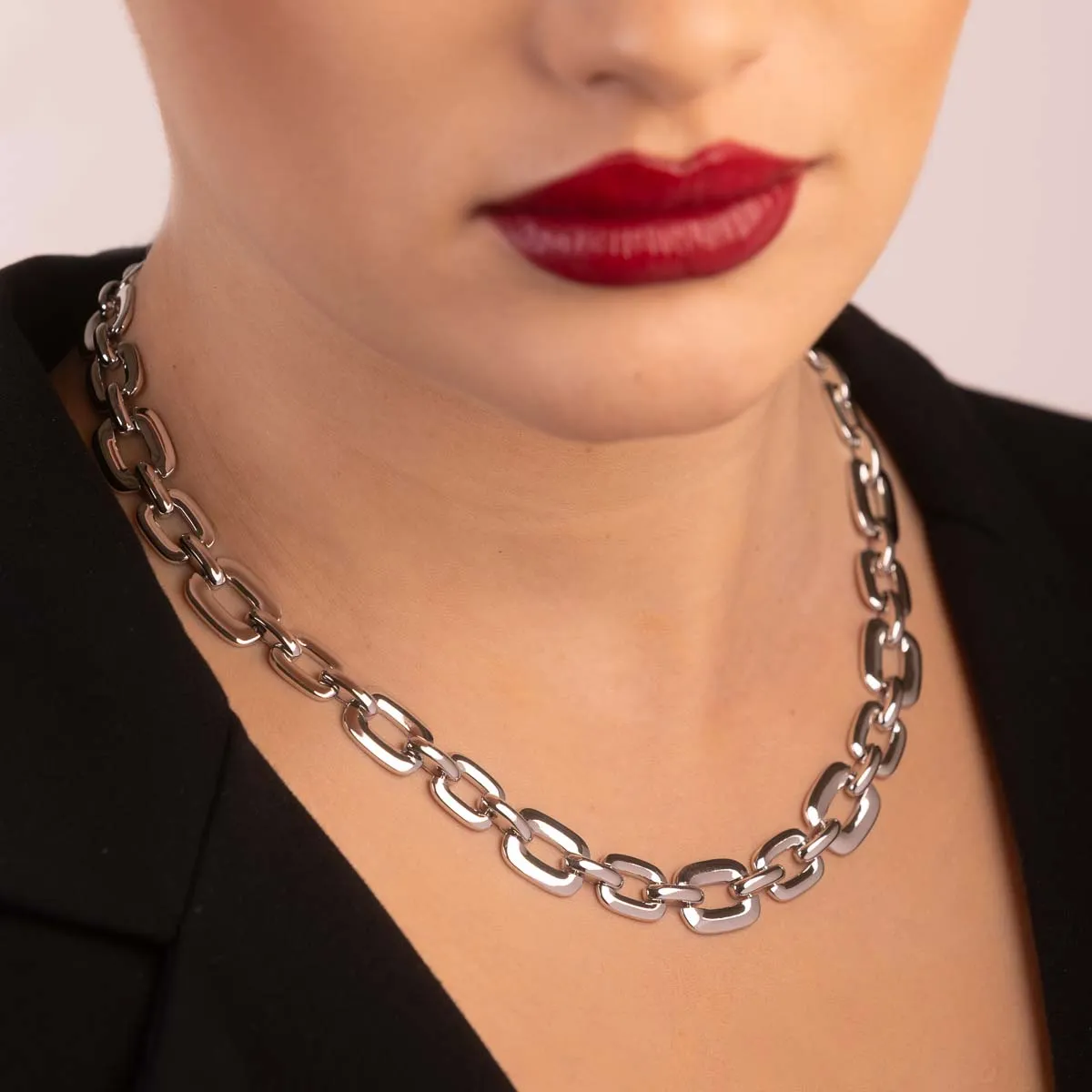 ULTIMA EDIZIONE Chaîne géométrique collier lisse