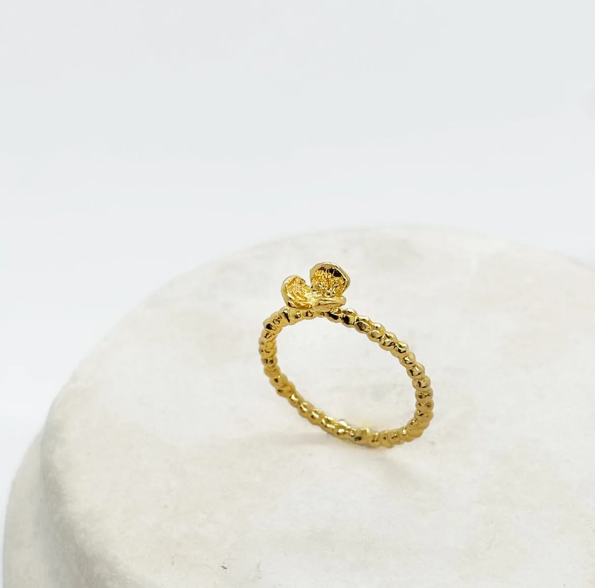 Elise Tsikis Terezin bague dorée taille 54 fleur