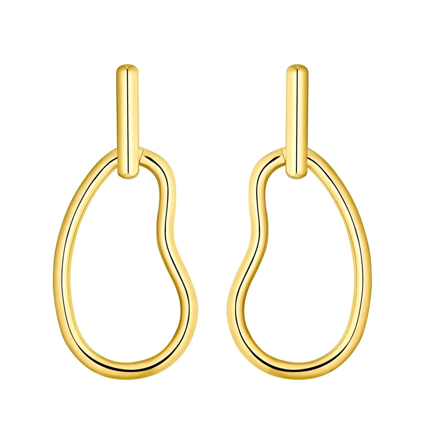 s.Oliver 2034928 boucles d'oreilles dorées acier