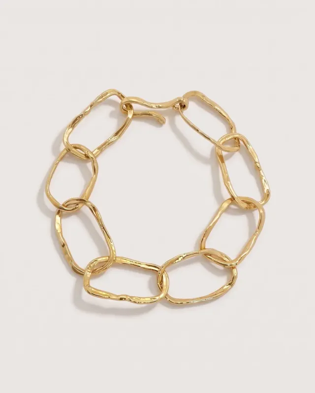 Elise Tsikis Assa bracelet or jaune mailles 18 cm