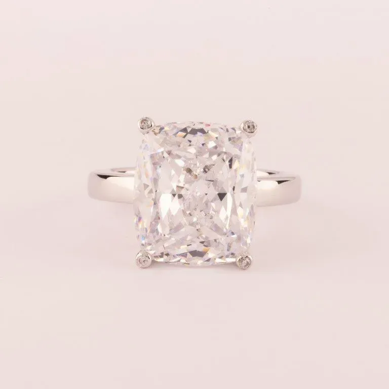 Ultima Edizione Pietra Singola bague blanc taille emeraude