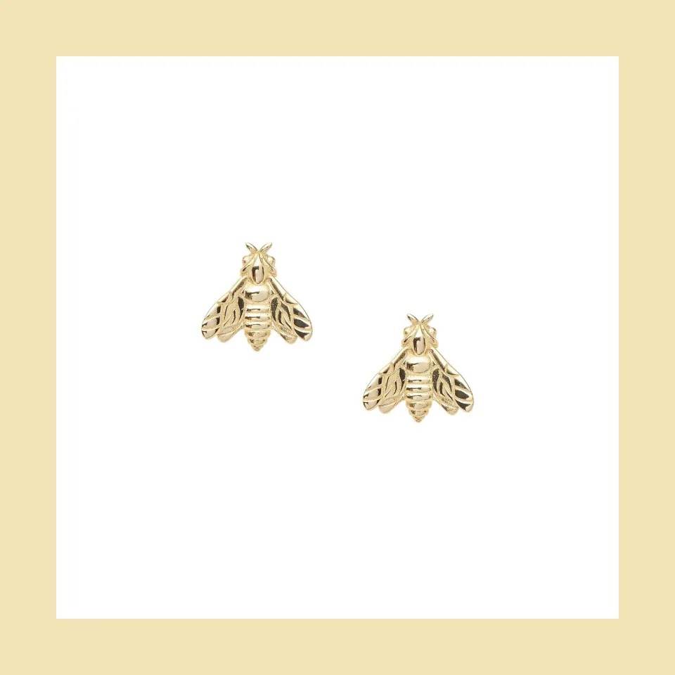 Lorella Tamberi Bee Queen Bee boucles d'oreilles dorées
