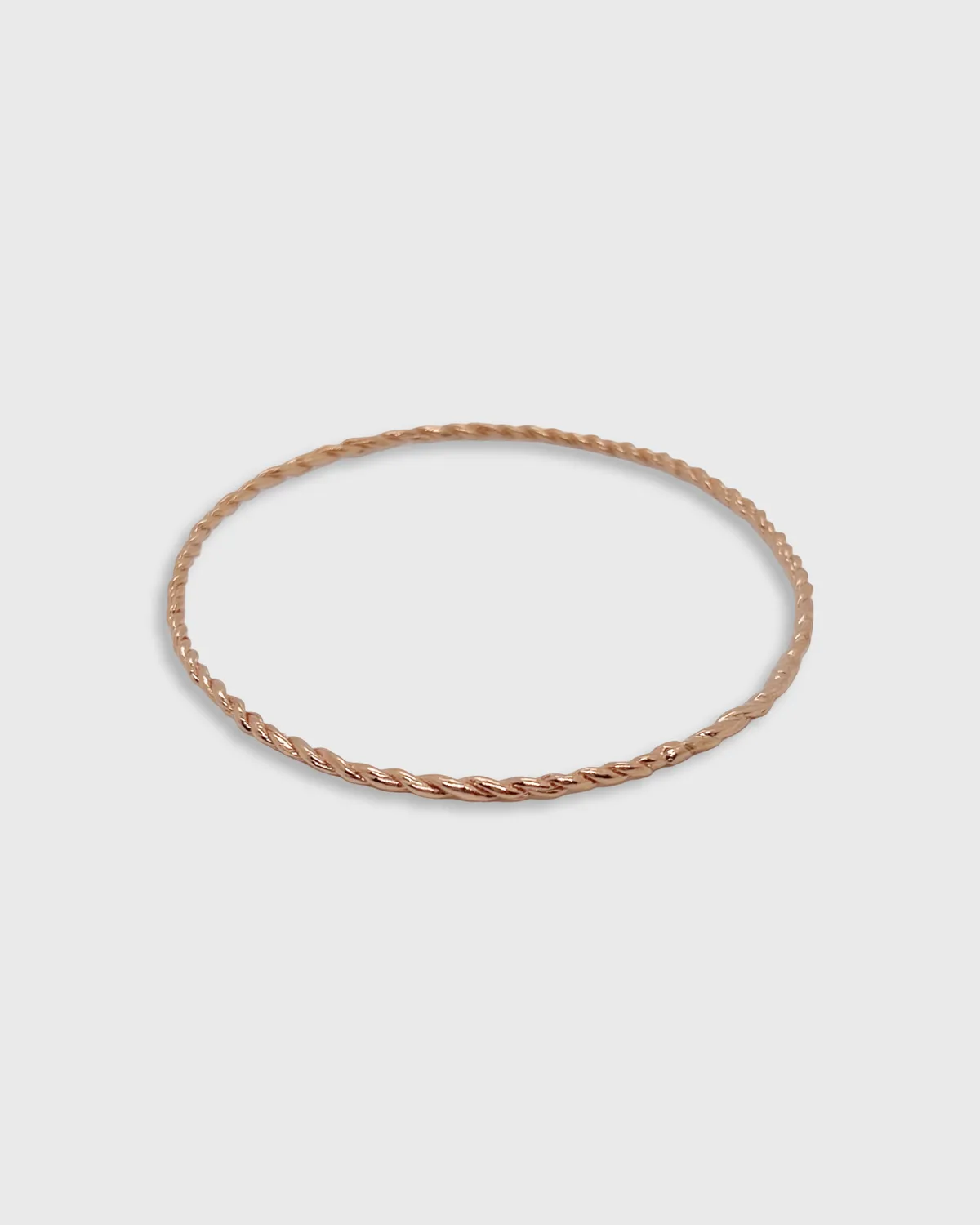 Elise Tsikis Rosa Small bracelet jonc or jaune torsadé