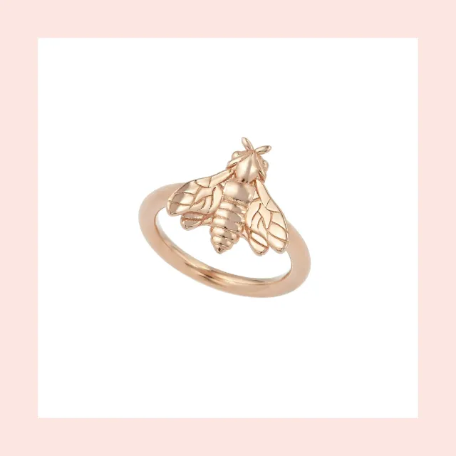 Lorella Tamberi Canal Bee Queen bague abeille taille 13 rosé