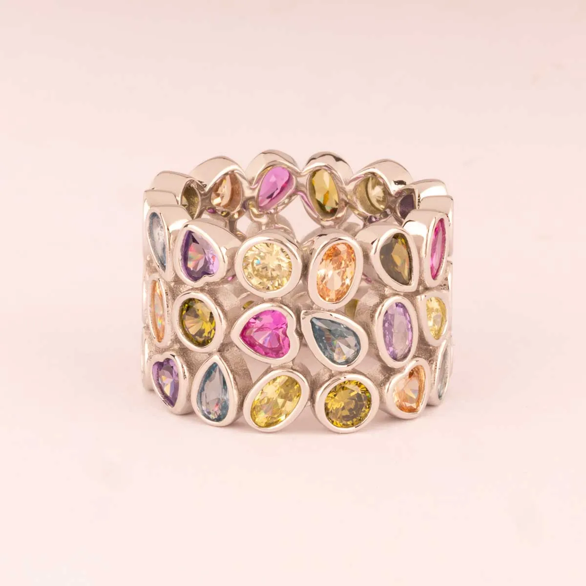 Ultima Edizione Fascia bague large multicolore