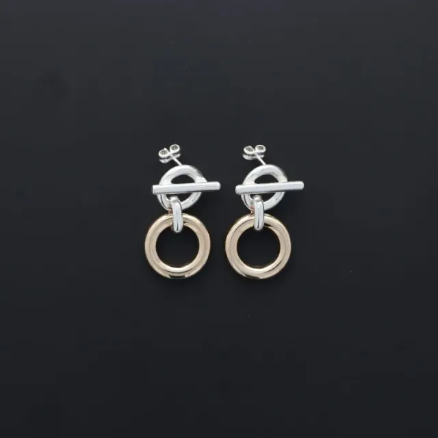 Secret de Cuir N°1607 boucles 69 bicolore argent