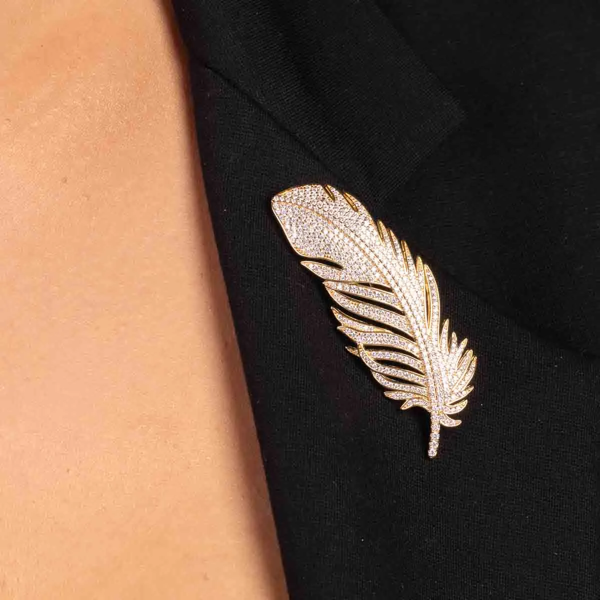 Ultima Edizione Piuma broche plume fine