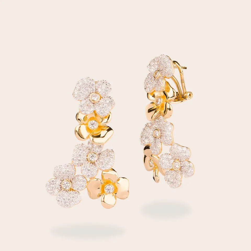 Ultima Edizione Cascata Fiori boucles doreilles cascade fleurs