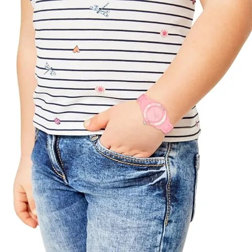 s.Oliver 2036502 montre fille silicone rose étanche