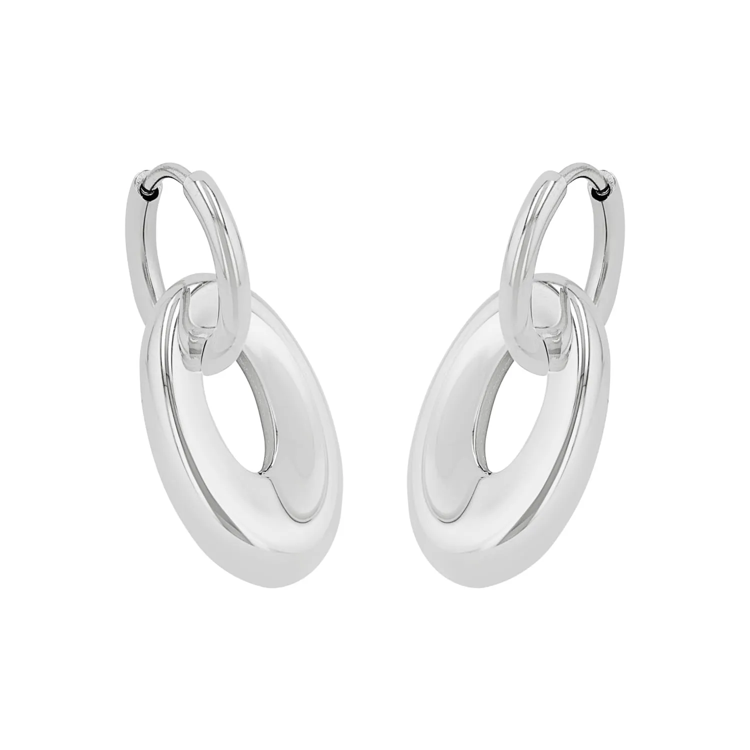 s.Oliver 88757602 créoles femme acier 27 mm