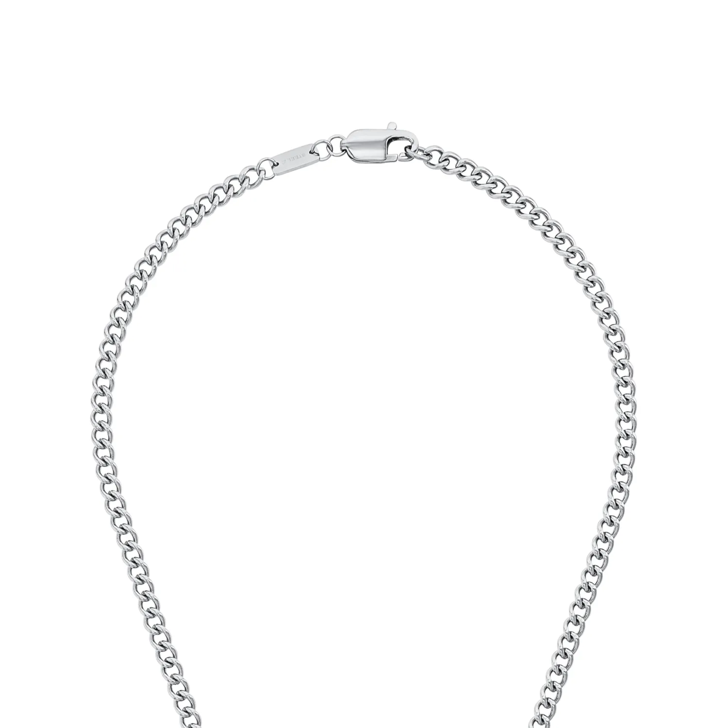 s.Oliver Collier Homme Pendentif Croix Acier Argenté