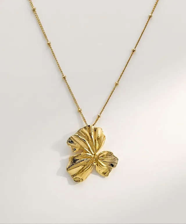Elise Tsikis Némésis Mantéia collier fleur chaîne boule 50 cm