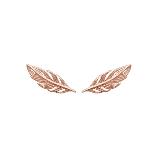 Oriana France clous plume plaqué or légers