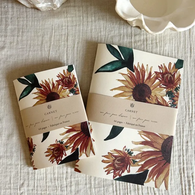 Elise Tsikis Gisele carnet tournesol A5+A6