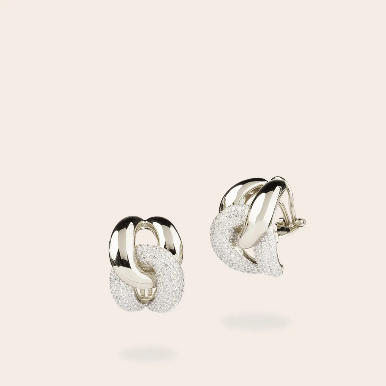 ULTIMA EDIZIONE noeud zircons boucles lobes