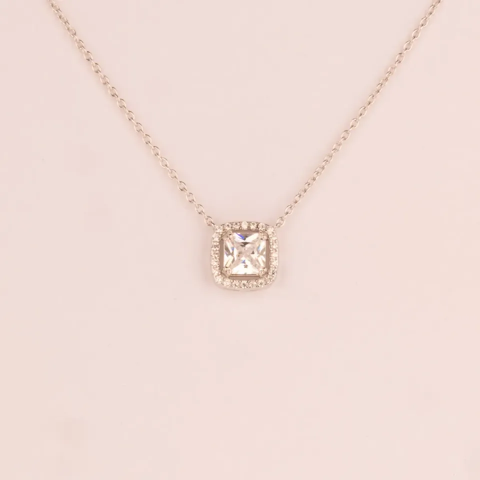 Ultima Edizione collier point lumière zircone blanc