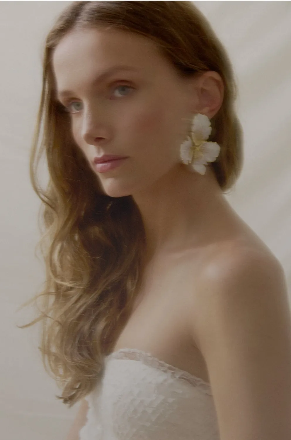 Elise Tsikis Nemesis Large boucles émaillées fleurs