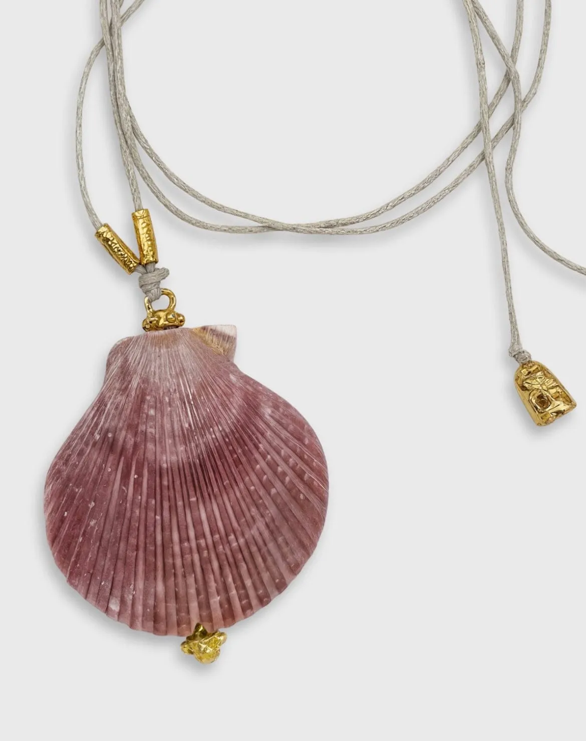 Elise Tsikis Hydra collier coquille rose