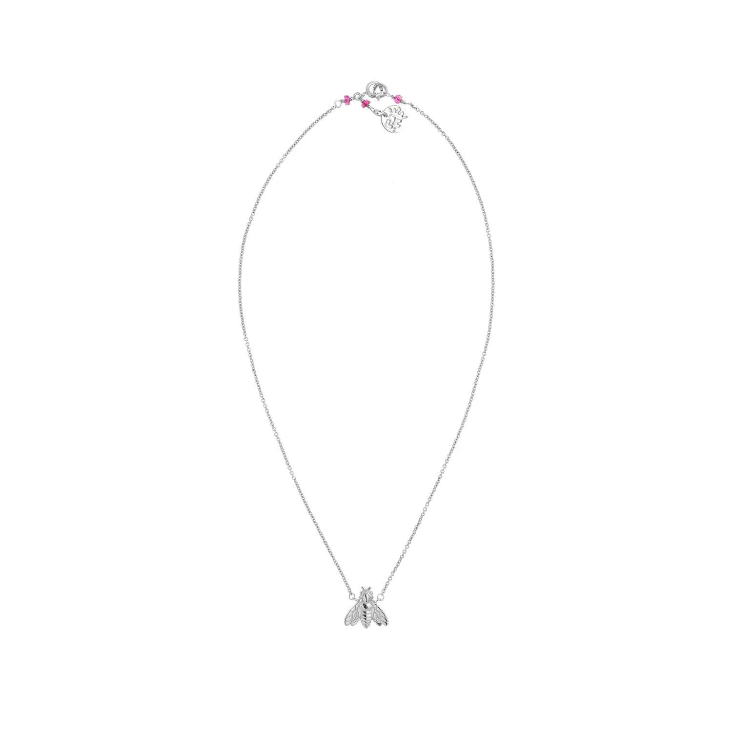 Lorella Tamberi Canal Bee Queen collier abeille zircons rouge