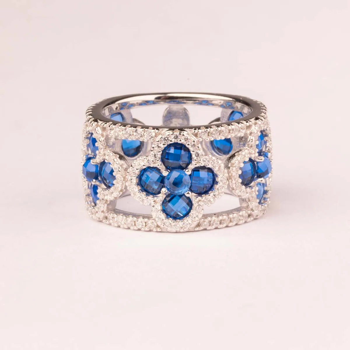 Ultima Edizione Fiori bague large fleurs colores