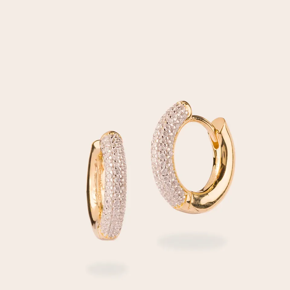 Ultima Edizione Cerchietto boucles créoles pavé