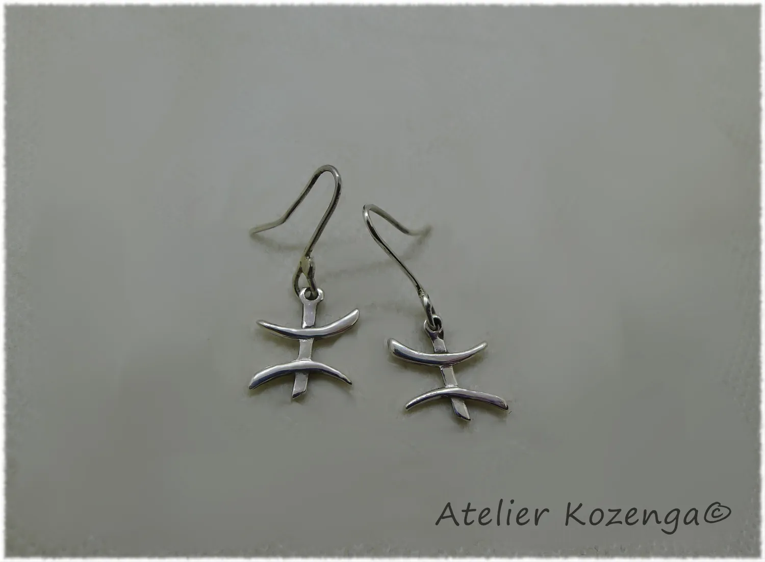 L'Atelier Kozenga Yaz boucles d'oreilles argent 950 sur mesure