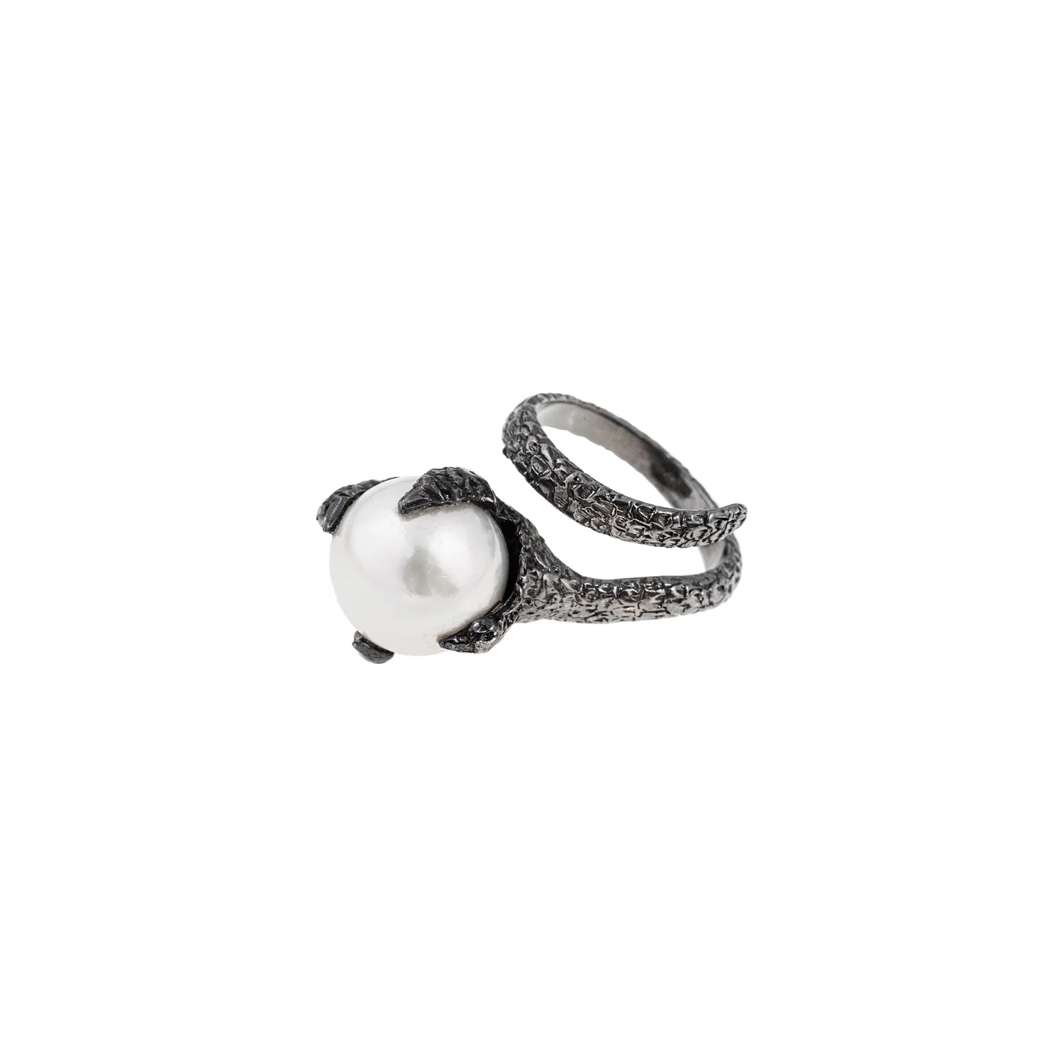 Lorella Tamberi Canal Artemis Talon bague perle taille 12 argent