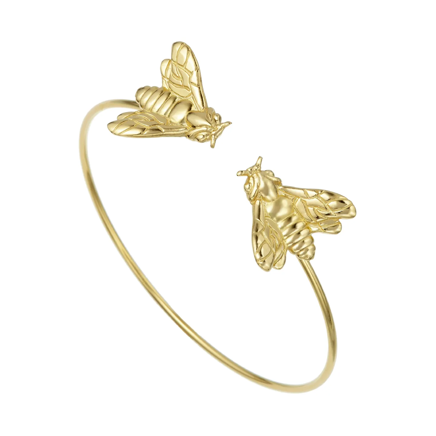 Lorella Tamberi Canal Bee Queen bracelet deux abeilles doré