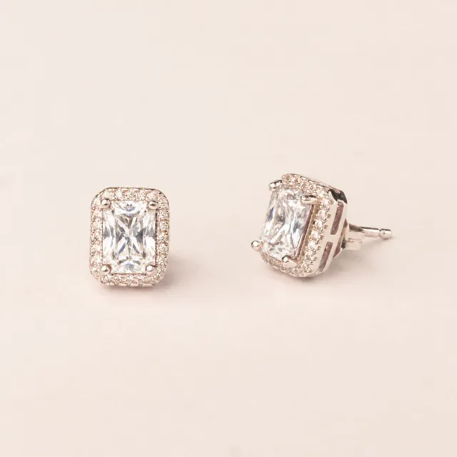 Ultima Edizione Lobo boucles d'oreilles zircon blanc