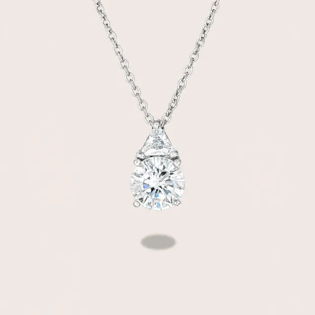 Ultima Edizione punto luce double collier 2 zircons brillants