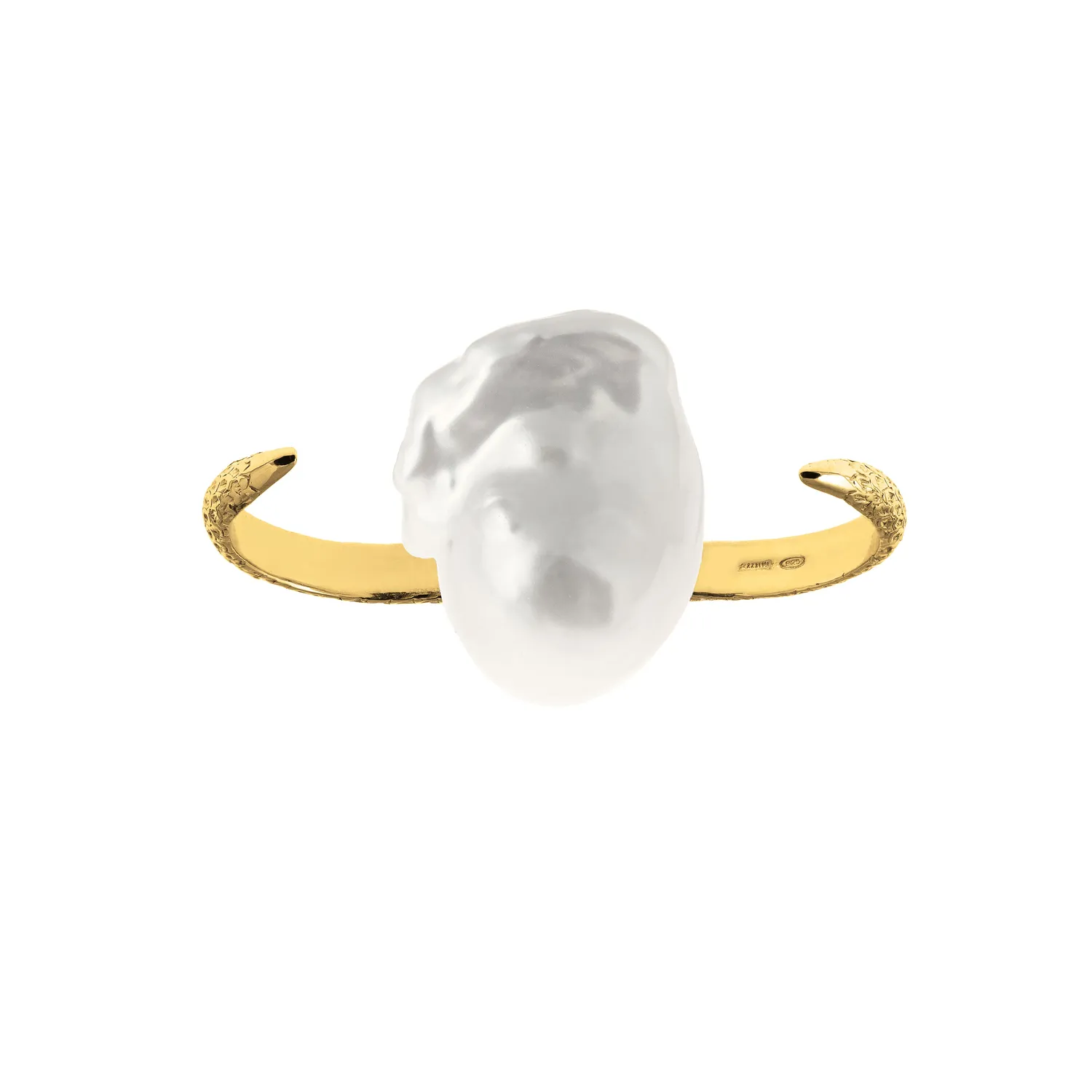 Lorella Tamberi Canal Artemis bague double griffe perle baroque
