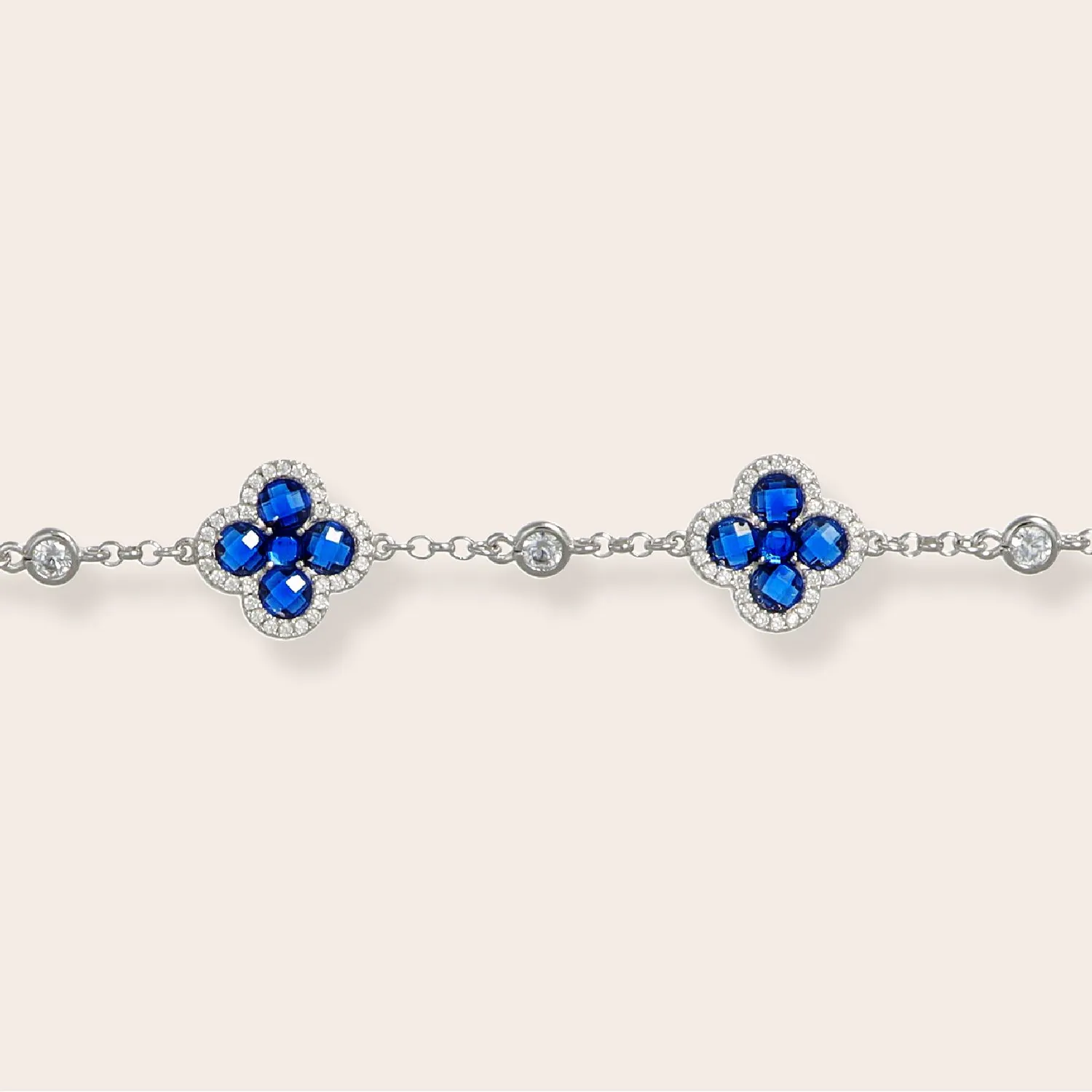 Ultima Edizione Fleurs bracelet zircons colorés