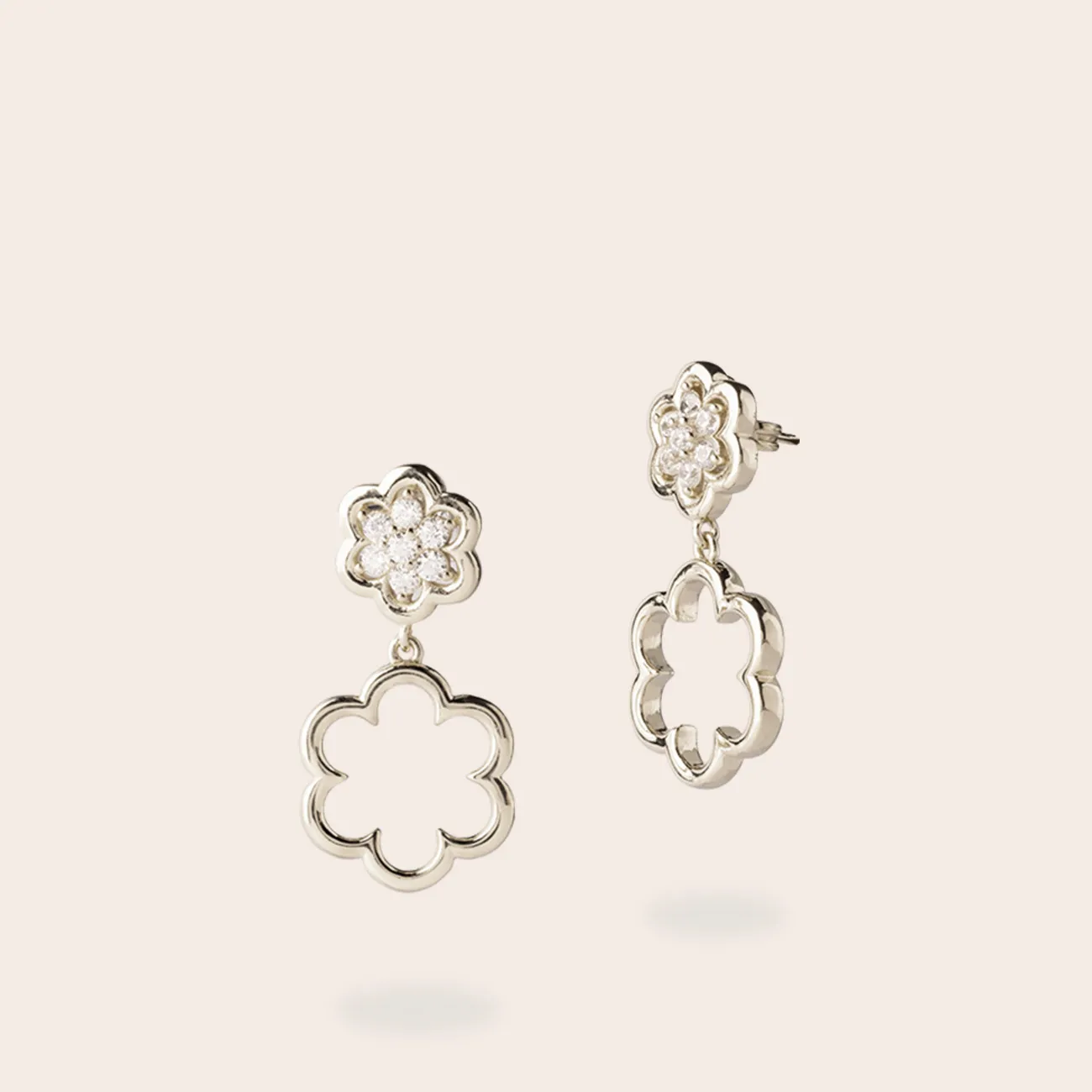 Ultima Edizione Daisy boucles pendantes bord lisse