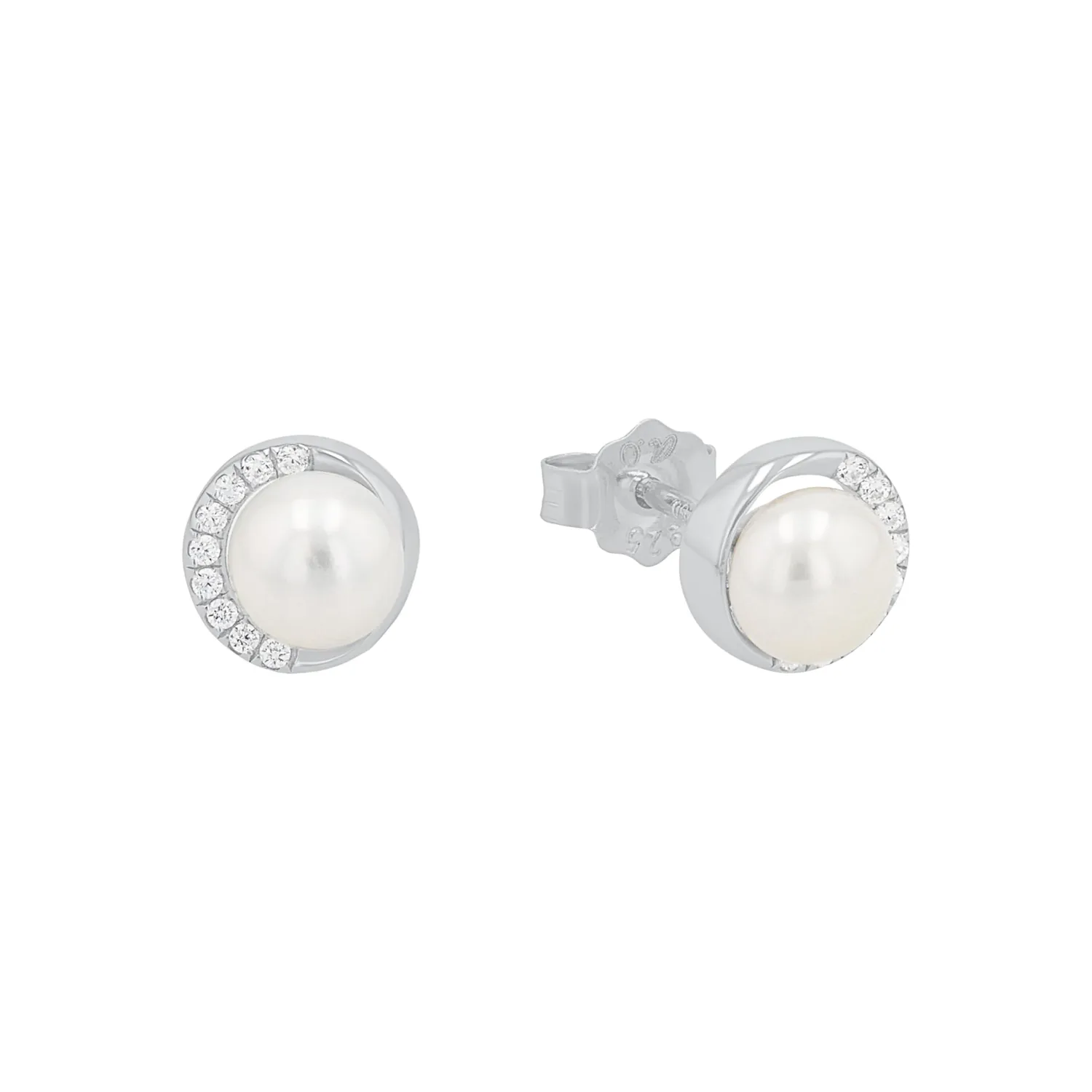 s.Oliver Fleur boucles d'oreilles argent 925 zircone