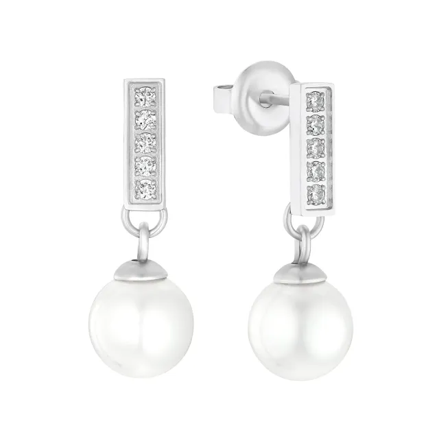 s.Oliver 2031473 boucles d’oreilles acier zircone 0,8 cm