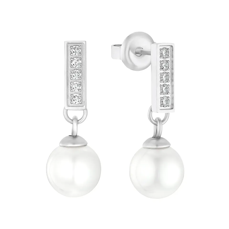 s.Oliver 2031473 boucles d’oreilles acier zircone 0,8 cm
