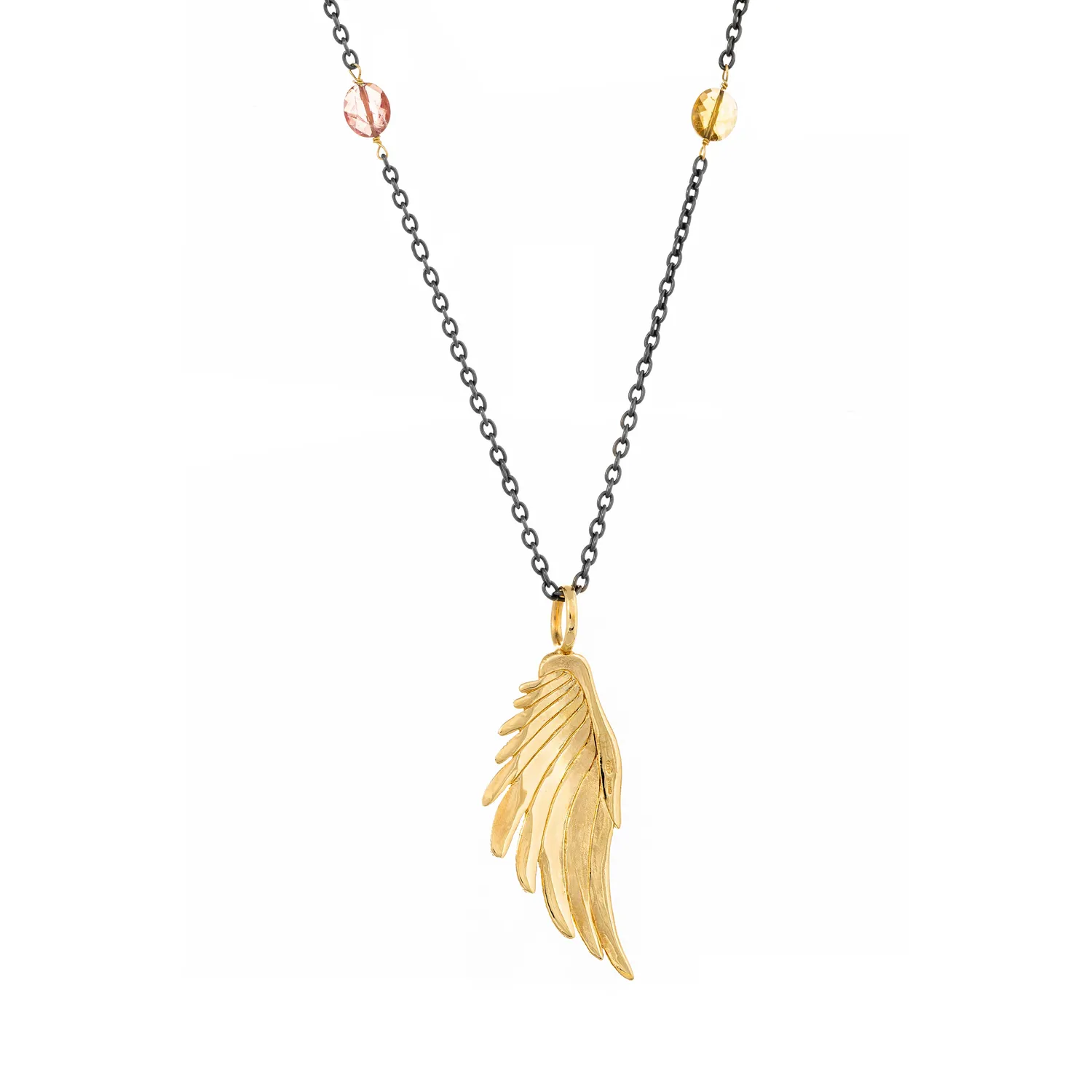 Lorella Tamberi Canal Artemis collier aile tourmalines 52 cm