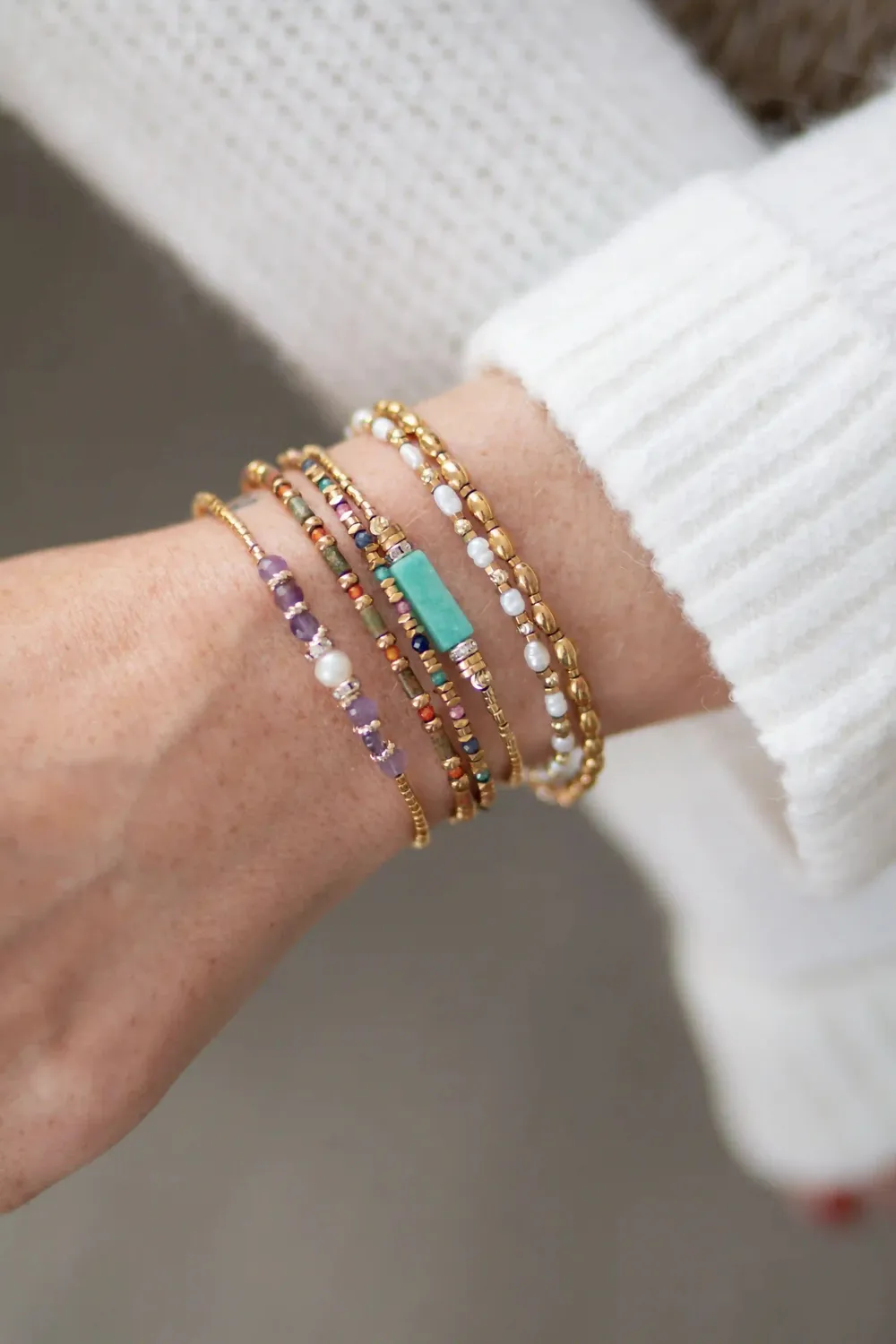 Cloralys Liliane bracelet hématite gold 15 cm