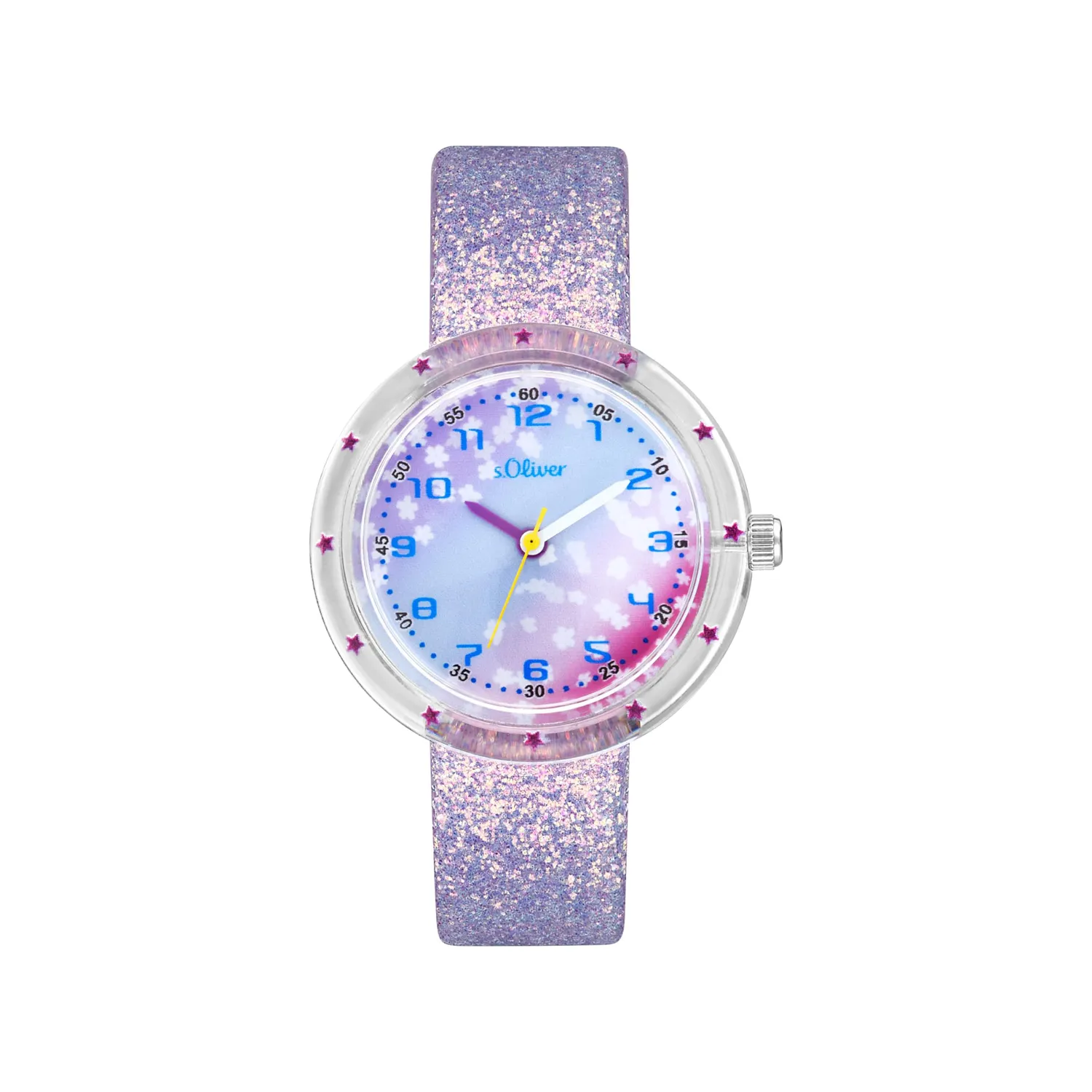 s.Oliver Montre Enfant Quartz Nylon Cœur Violet