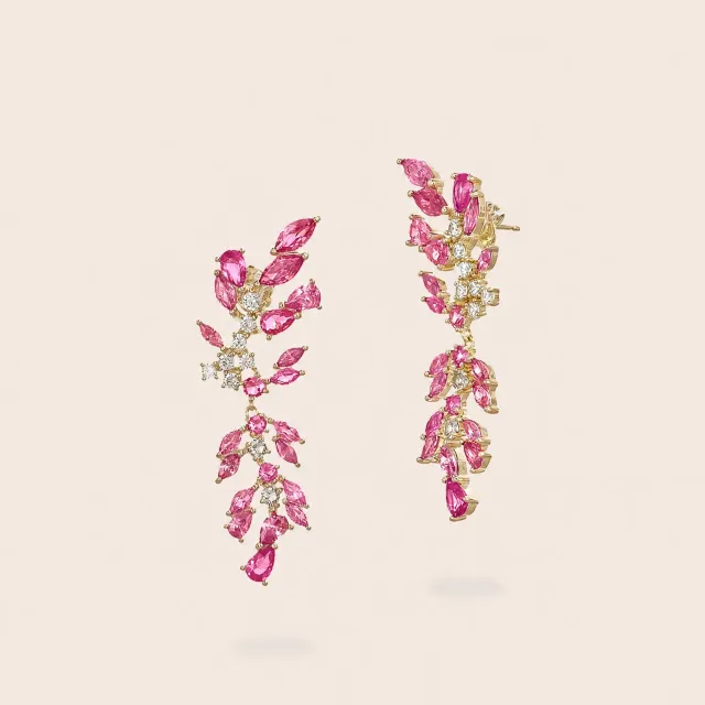 Ultima Edizione Ramage boucles oreilles zircons couleur