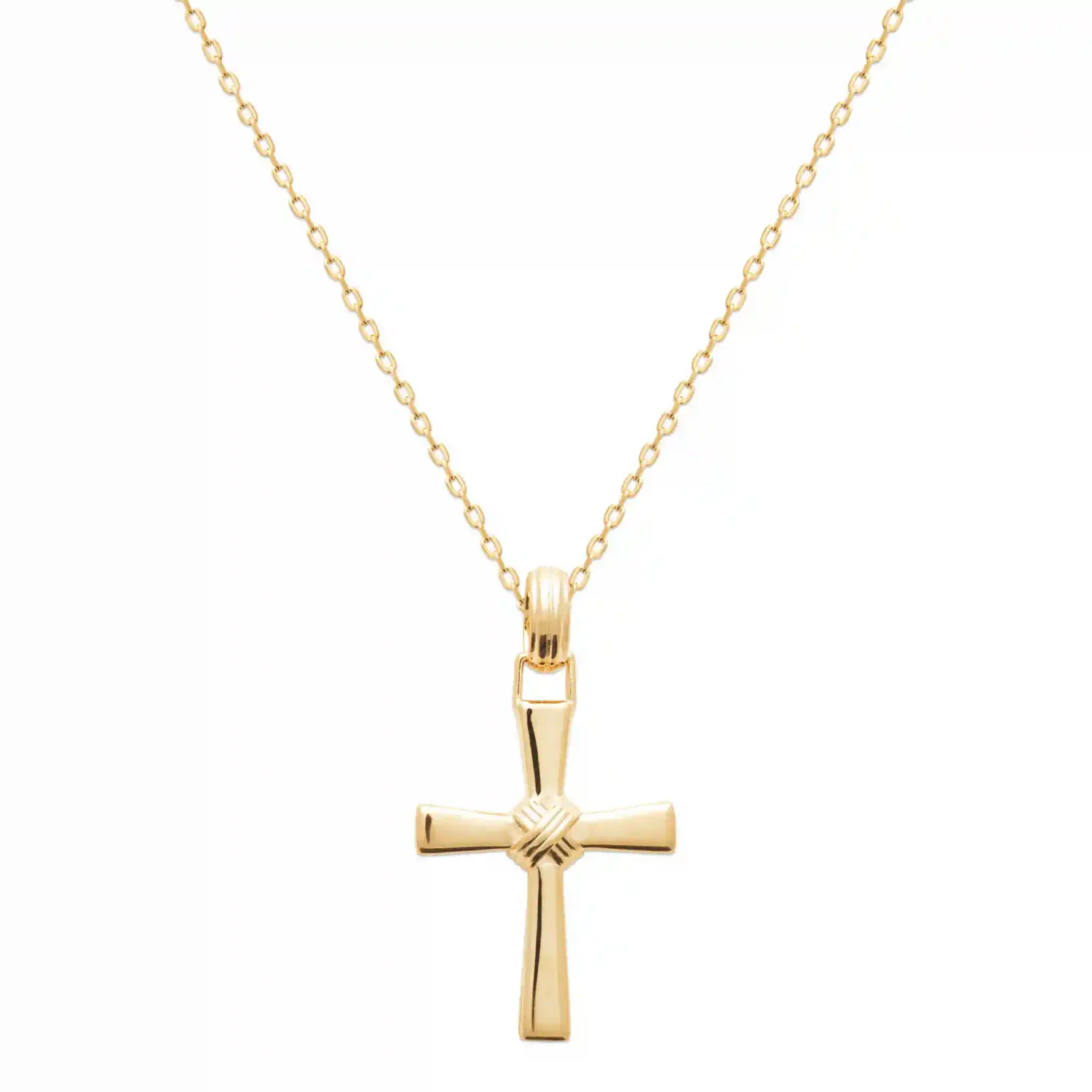 Oriana France pendentif croix plaqué or femme