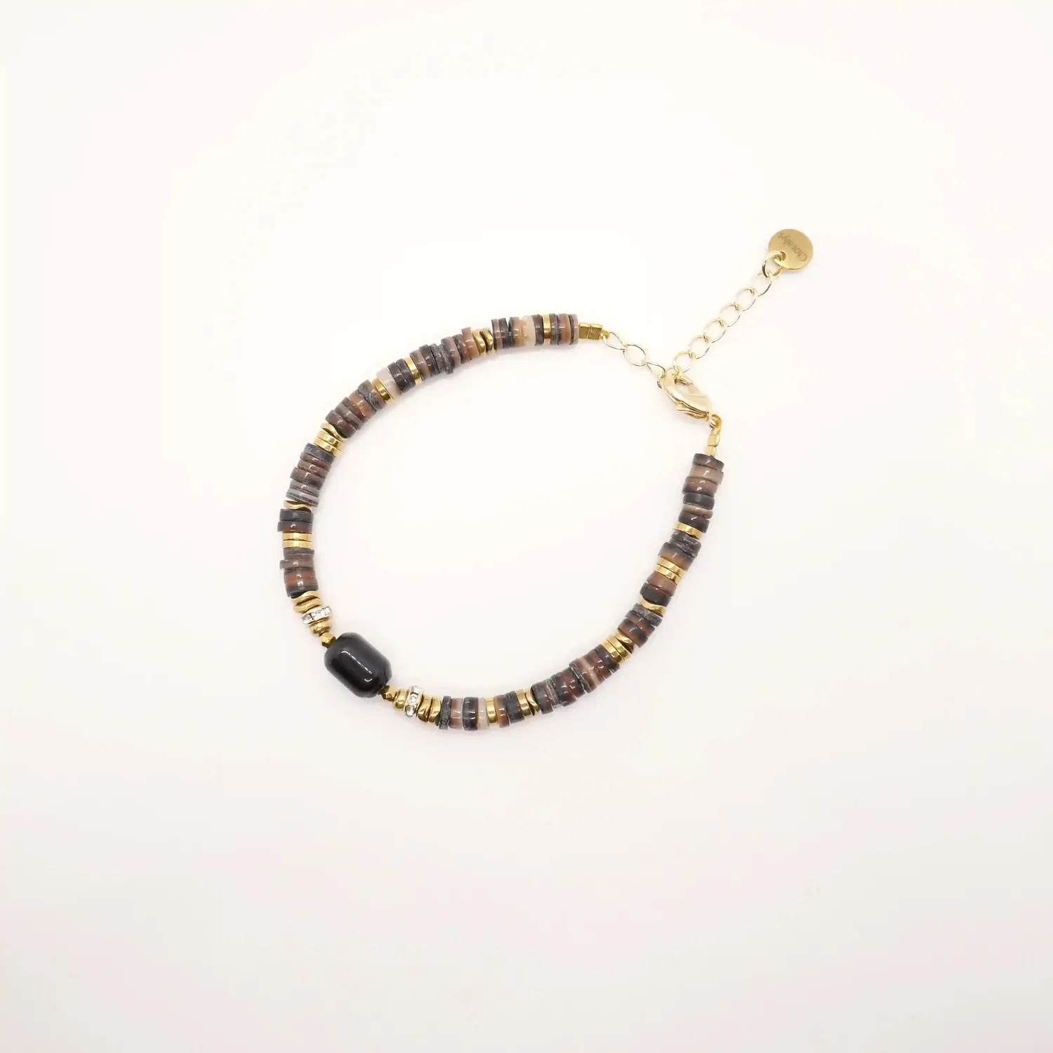 Cloralys Hermine bracelet agate Afrique 15 cm