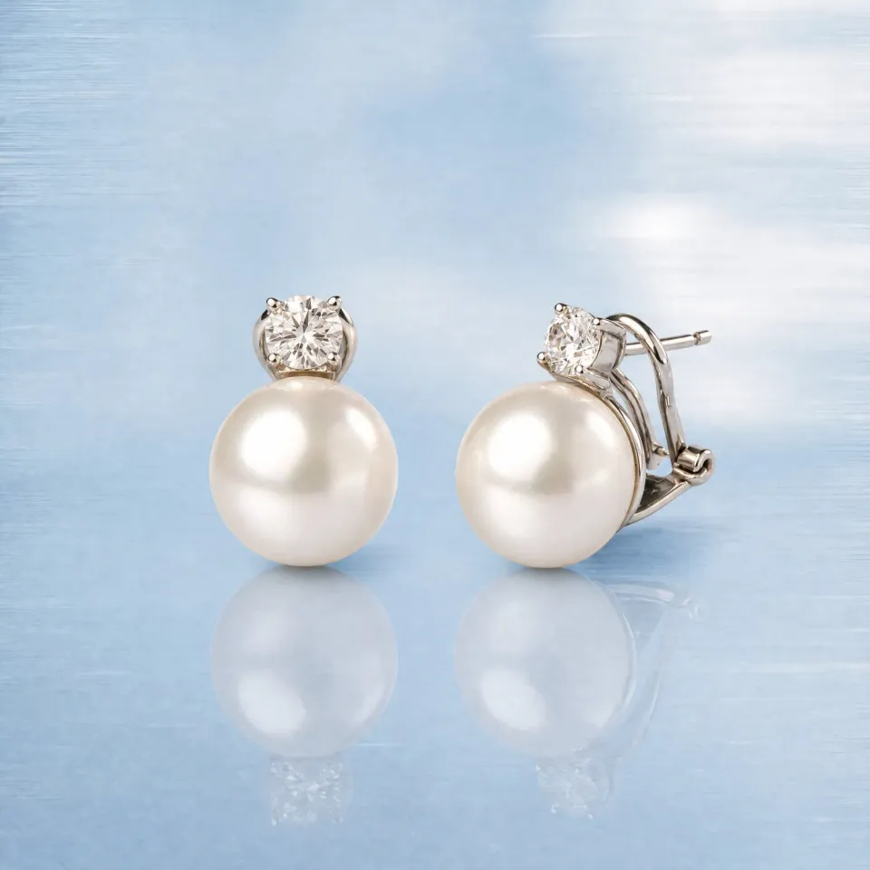 Ultima Edizione Zircone Perle boucles d'oreilles perle