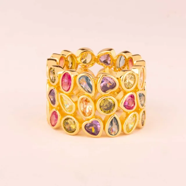 Ultima Edizione Fascia bague large multicolore