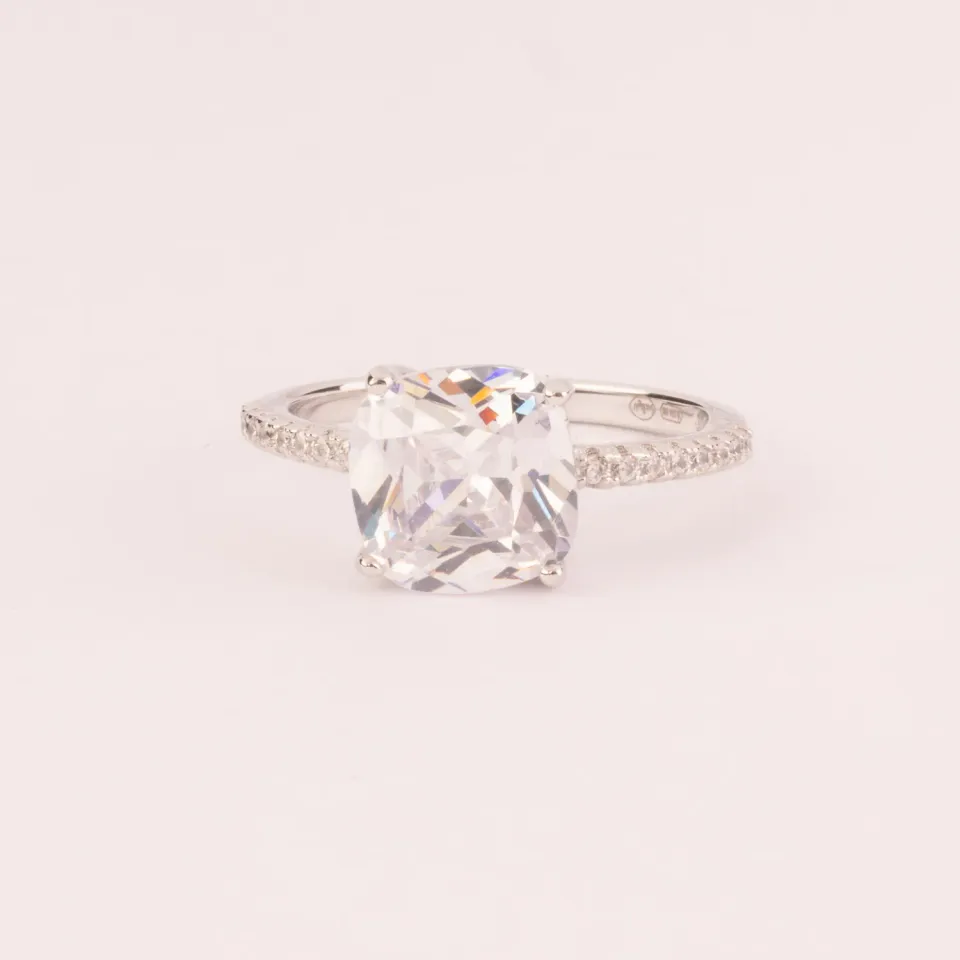 ULTIMA EDIZIONE Solitaire princesse bague 9 mm